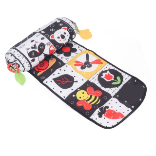 Vankúš Baby Tummy Time s matnou čiernobielou farbou s vysokým kontrastom Soft Tummy